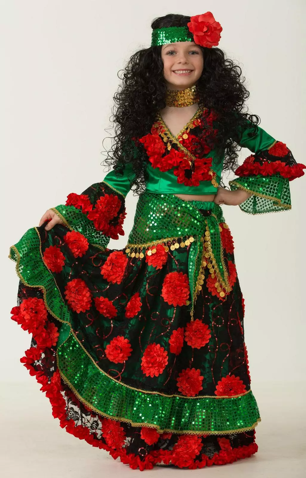 Карнавальный костюм Цыганка, для девочки
