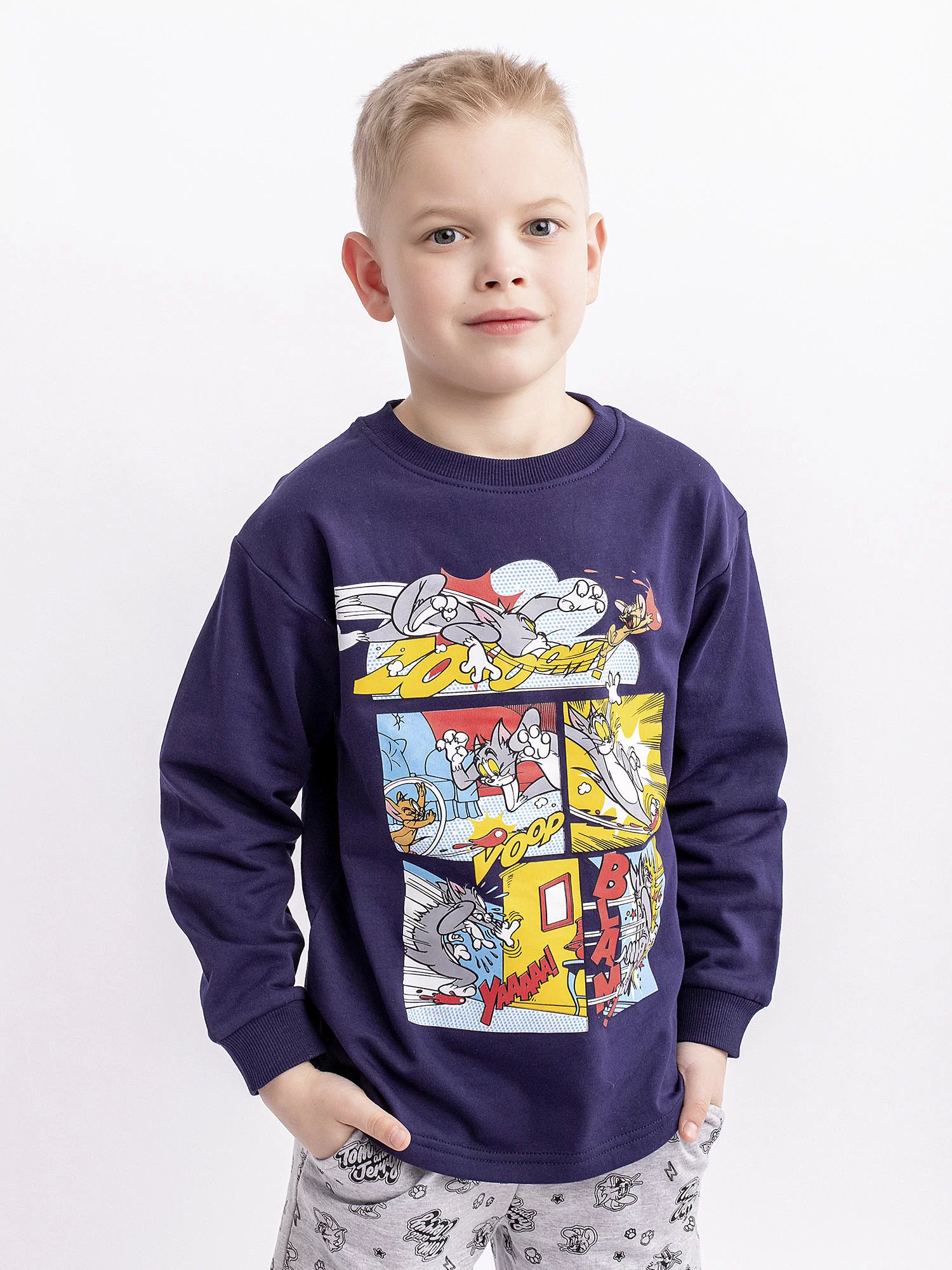 Комплект пуловер и брюки для мальчика (0022_ОПЛ)