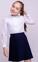 Блузка для девочки с длинным рукавом (0007_ШК21)