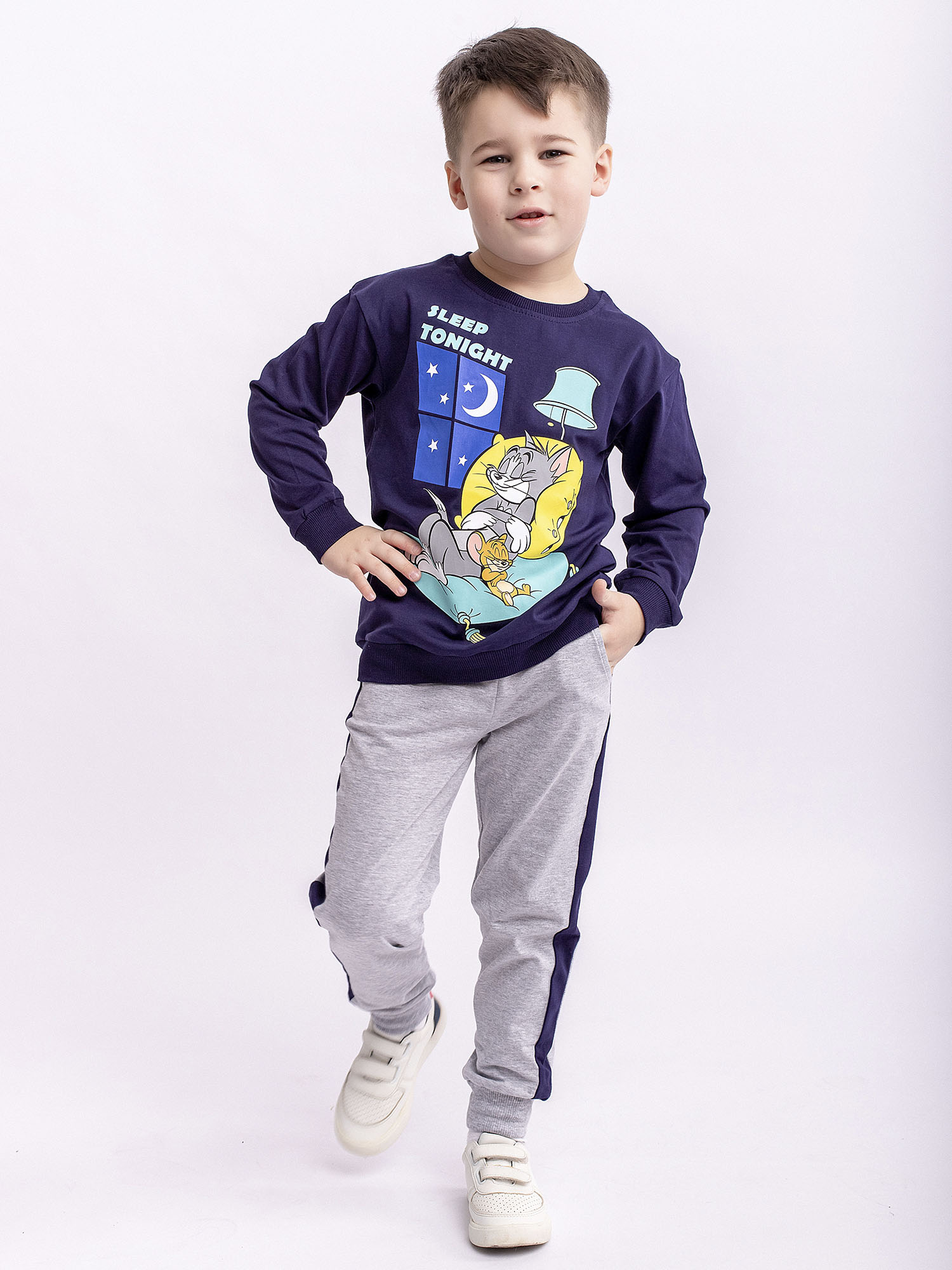 Комплект футболка с длинным рукавом и брюки для мальчика (0016_ОПЛ)